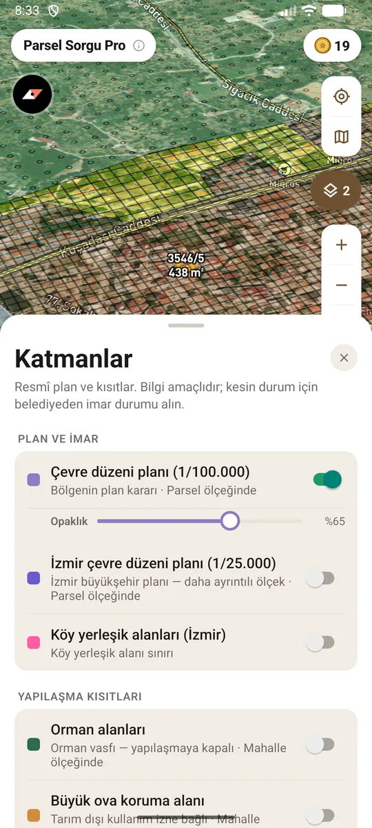 İmar katmanları